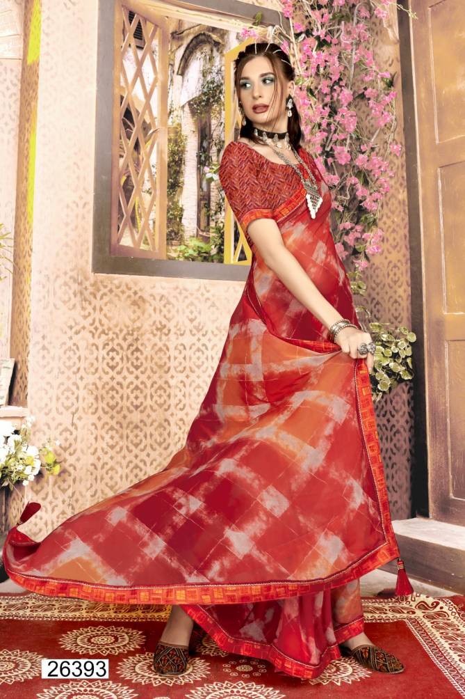 Shrimukhi By Vallabhi Readymade Blouse Georgette Party Wear Sarees Wholesale Online